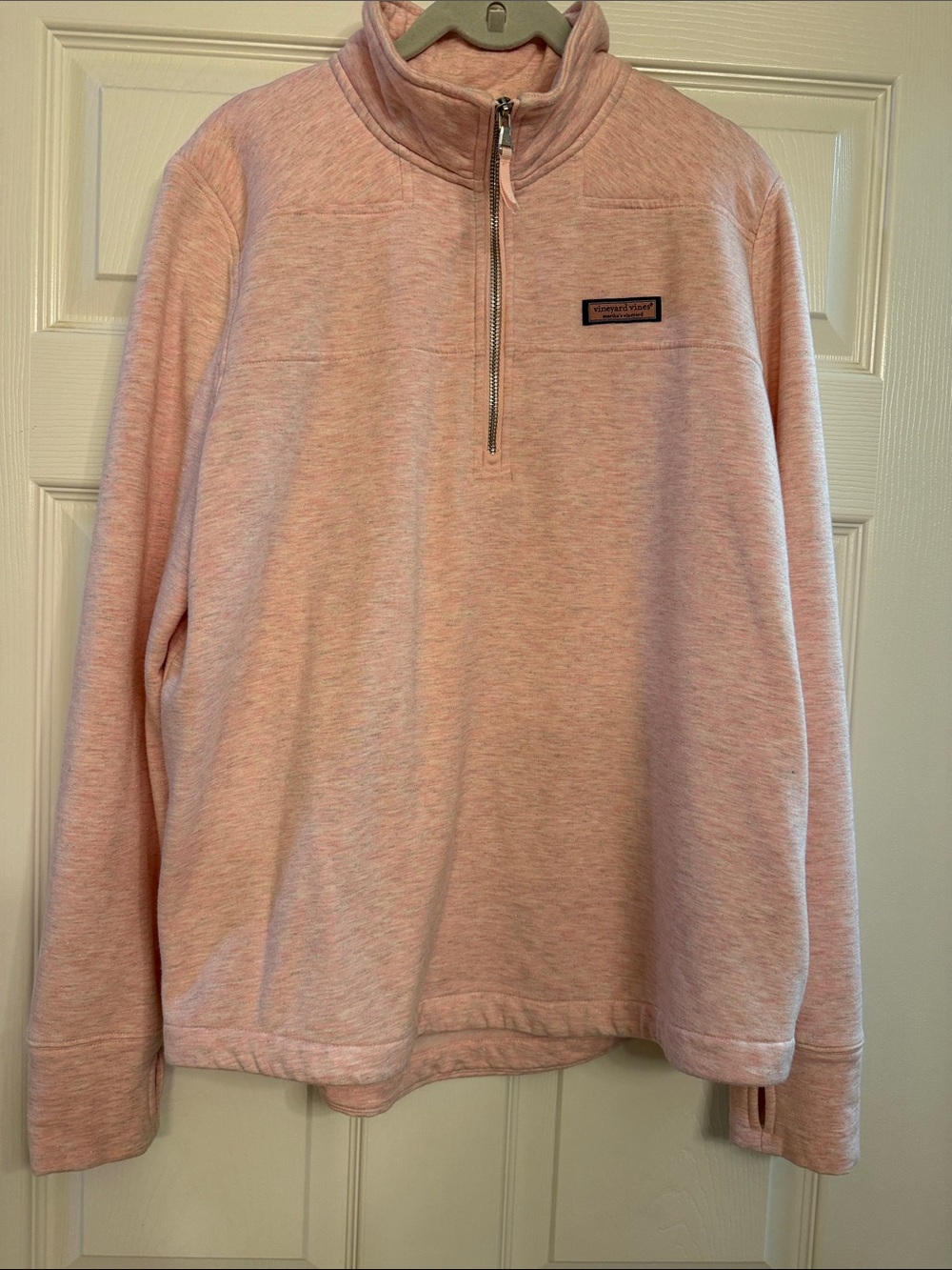Vineyard Vines Women's  Heathered Light Pink Shep Shirt